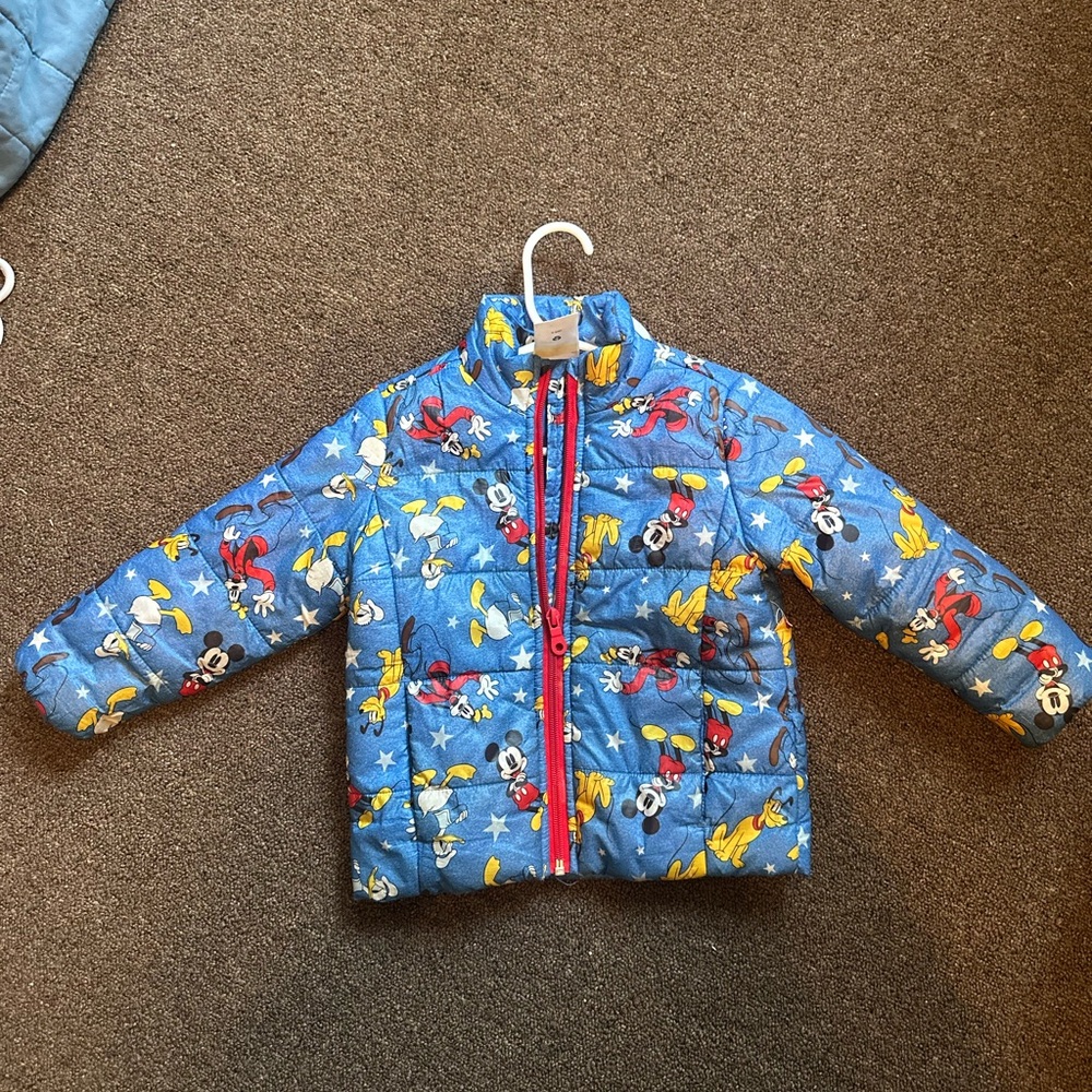 Kids' Blue Disney Puffer Jacket